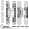 XMZ-DDUP 2Pcs 6 inch Hidden Door Hinges -Invisible Hinges for