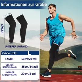 Leg Sleeves, 4 Pairs Knee Sleeves, Knee Brace Forearm Knee Compression Sleeve for Men and Women, Non-Slip Compression Leg Sleeve for Running, Basketball, Sports Protection, 3 Colours