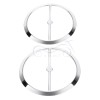 Unbranded Chrome Speaker Trim Ring Cover Fit For Harley Electra