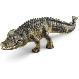 schleich WILD LIFE - 7” Alligator Figurine with Movable Jaw - Realistic Reptile Figure for Screen-Free Imaginative Play - Swamp Animal Educational Toy for Kids - Boys and Girls 3+ | 14727