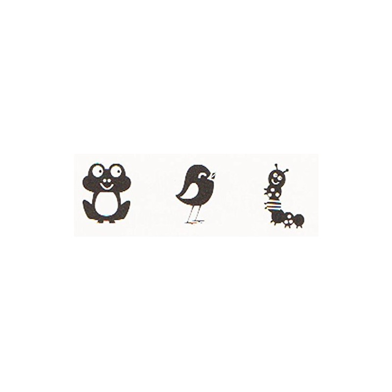3 Piece Wooden Stamp Rubber Stamp Set – Figures –