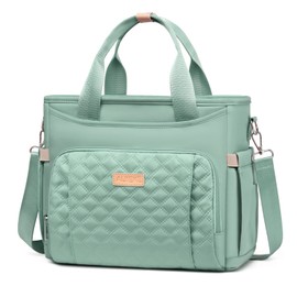 AIJIEKE Insulated Lunch Bag for Men Women, Lunch Box, Lunch Tote for Work, Large Leak Proof Cooler Bag with Removable Strap, Reusable Adult Lunchbag, Picnic, Office, Beach, Green