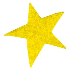 Petra's Craft News A – STF5203 – July Stars Confetti, 100 x 30 mm Felt/Yellow