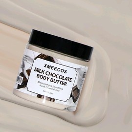XMEECOS Dessert Flavor Body Butter - Moisturizing and Smoothing for Dry Skin - Cruelty-Free and Gentle - New Sweet Flavors for Men and Women - Scent: Milk Chocolate