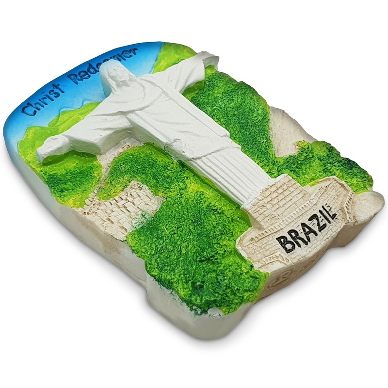 Christ the Redeemer Brazil Souvenir 3D Fridge Magnet, Rio de
