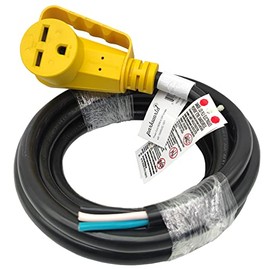 Parkworld NEMA 6-30 Female Lighted Outlet with Handle Power Cord Set Molded with STW 10AWG Cable (15FT)
