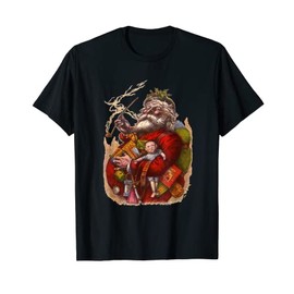 Vintage Christmas, Victorian Era Santa Claus by Thomas Nast T-Shirt