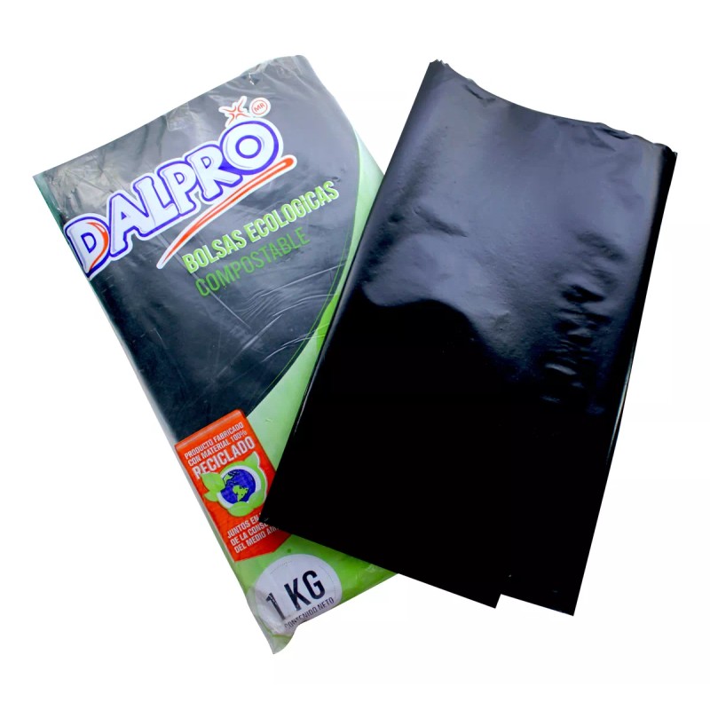 Dalpro Bolsa Negra Para Basura 50x70 Cm Oxobiodegradable 100 Pzas