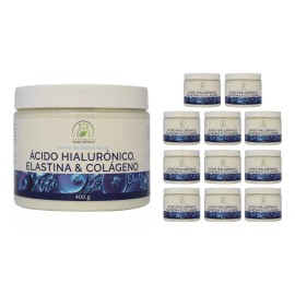 Productos Mart Mexico Crema Noche Á. Hialurónico, Elastina Y Colágeno 400g 12 Pack Tipo De Piel Todo Tipo De Piel