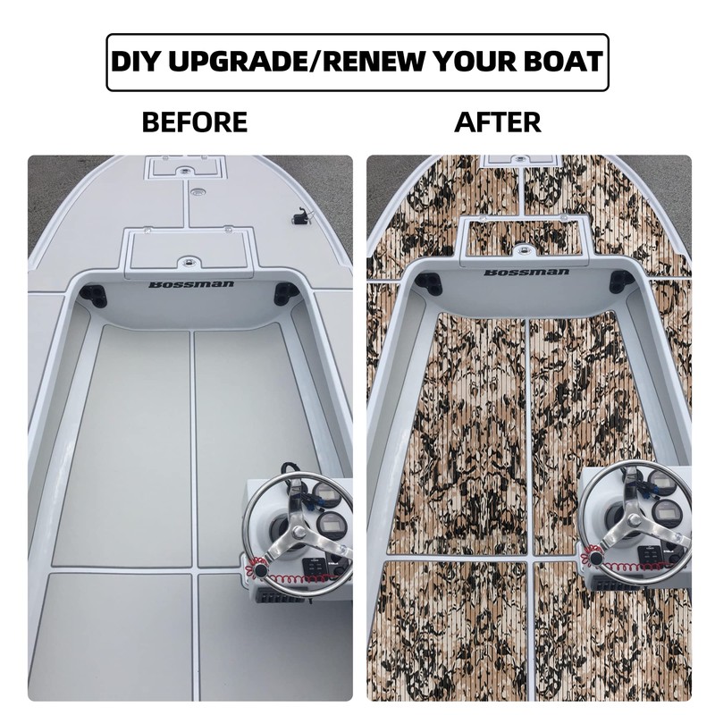 FOCEAN Boat Flooring EVA Foam Boat Decking Marine Flooring Camo