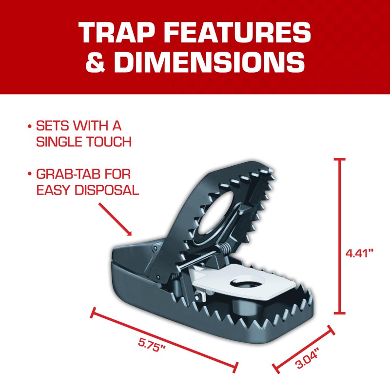 Tomcat Secure-Kill Rat Trap, Features Aggressive Secure Catch Design to