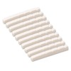 10Pcs Guitar Slotted Bone Nut Flat Bottom 6 String Electric