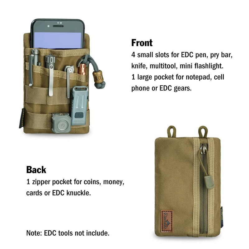 VIPERADE VE4 EDC Tool Pouch, Nylon Pocket Organiser with 6