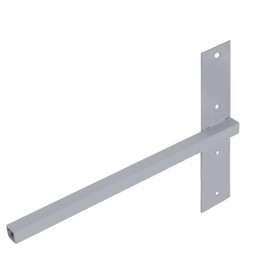 Vertical Shelf Bracket, Apartment Studs, Inlow Bracket, Hardware, Reinforced Hardware, Square Pipe, 0.6 x 0.6 inches (16 x 16 mm), Gray Rust Prevention, For Professionals, Interior Construction