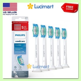 Clean 5 Pack C1 Sonicare Simply Clean Replacement Toothbrush Brush Heads HX6015/03 USA