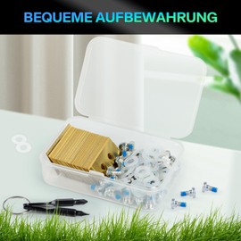 36 Piece Mower Blade Set for Mammotion LUBA/YUKA Lawnmower with Titanium Coated Blades, Screws, Washers and Screwdrivers Tools