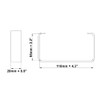 110x55mm / 4x2 inch Rectangular Ducting Ventilation Mounting Clip -