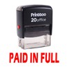 Printtoo Paid in Full Self Inking Rubber Stamp Office Stationary