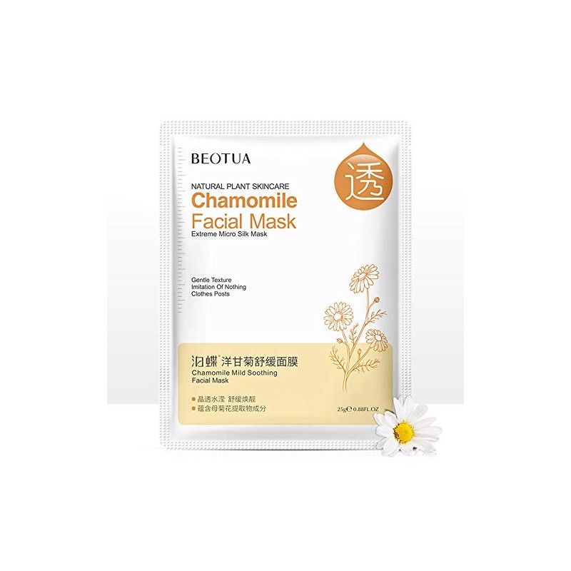 Organic Face Masks - 4 Tile Masks with Pure Natural