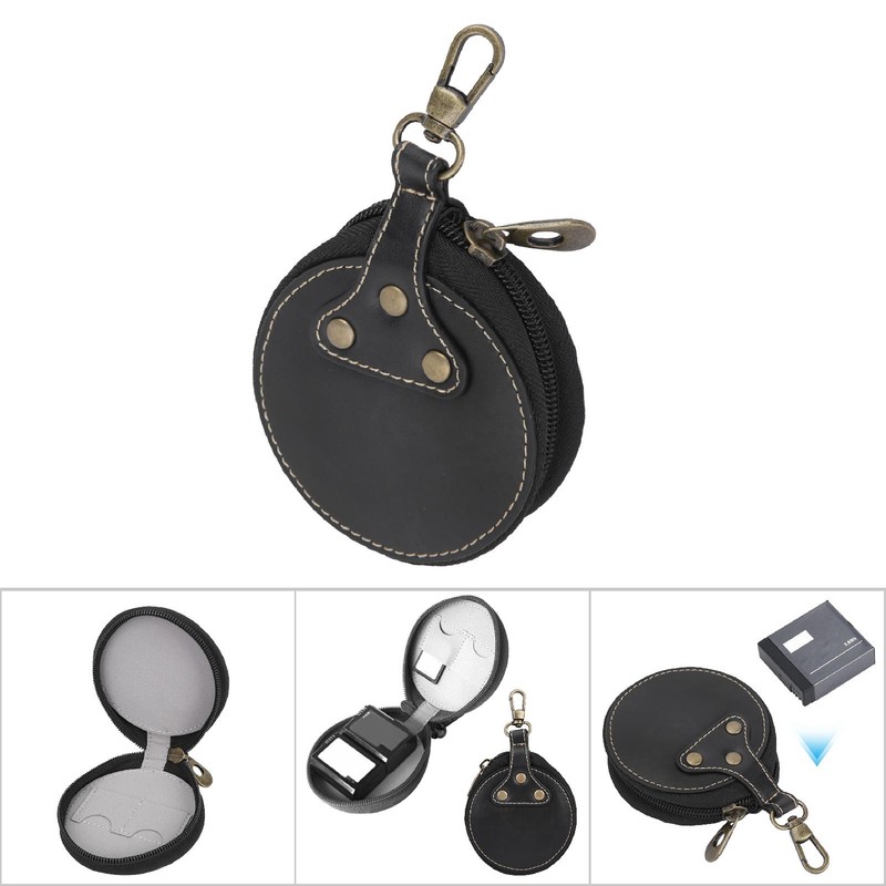 Portable Simple Fashionable PU Leather Camera Battery Case Protective Cover