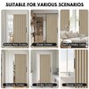 MIULEE Accordion Style Magnetic Folding Door Curtains for Doorways/Closet, Room