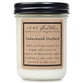 1803 Candles - 14 oz. Jar Soy Candles - (Cedarwood Orchard)