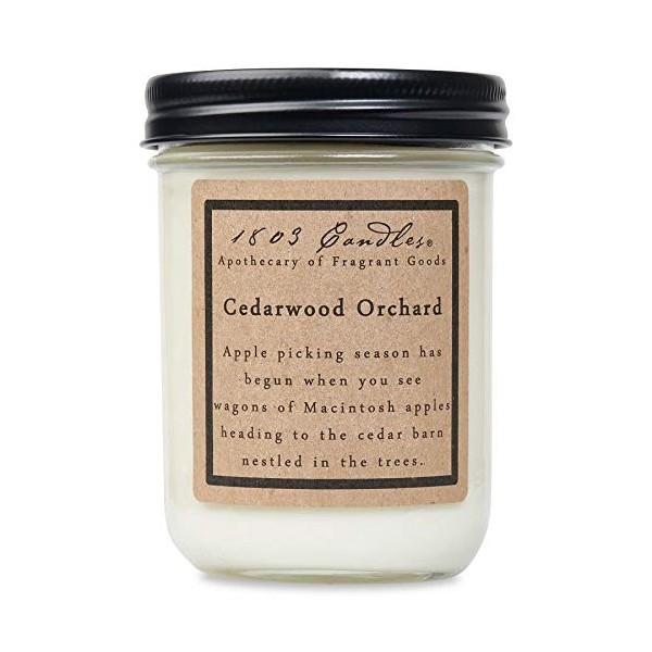 1803 Candles - 14 oz. Jar Soy Candles - (Cedarwood