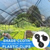 Aewerpec 40 Pcs Shade Cloth Plastic Clips, Heavy Duty Lock
