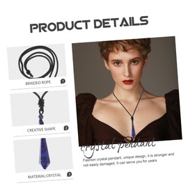 Beavorty 3pcs Crystal Necklace for Women Pendant Decor for Mom Dad Husband Friend