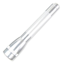 Mini Maglite 2AA Flashlight, 14 Lumens, Silver