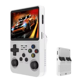 Handheld Game Console,3.5-Inch IPS Screen Retro Gaming Console,30000 Classic Games, 3800mAh,20＋Mainstream Emulator,Built-in 256G TF Card, Support HDMI and TV Output, Classic Game Play (White)