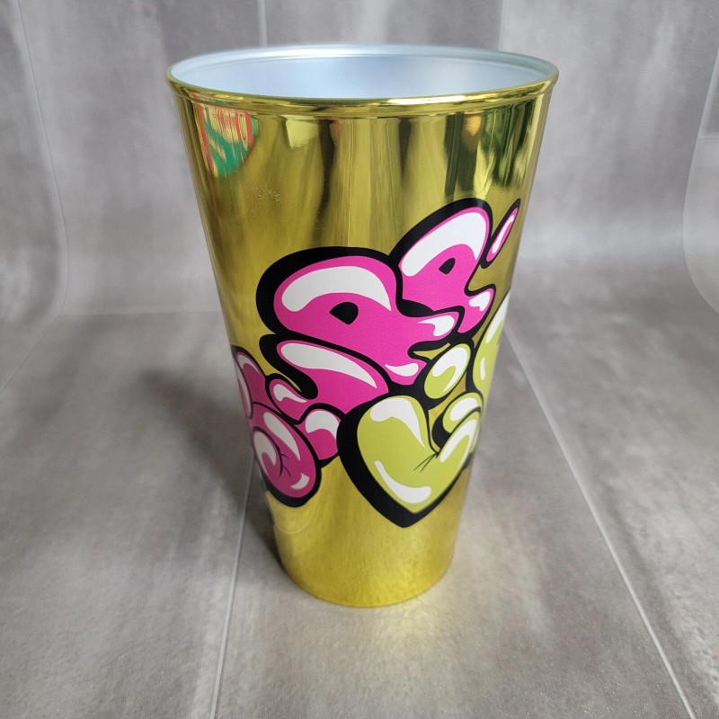 7-11 Limited Edition 7-11 Chrome Silver & Gold Plastic Slurpee