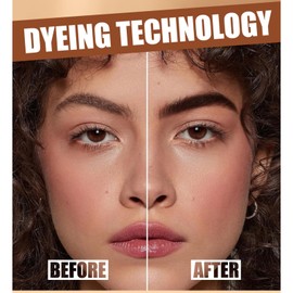 Tat/too Eye Brow Peel Off,Peel Off Eyebrow Gel Tint,Semi-Permanent Colour Eyebrow Dye,Eye Brow Glue,Brow Gel,Waterproof & Long-Lasting,Dual-Head Design,Suitable for Everyone(02# Espresso)