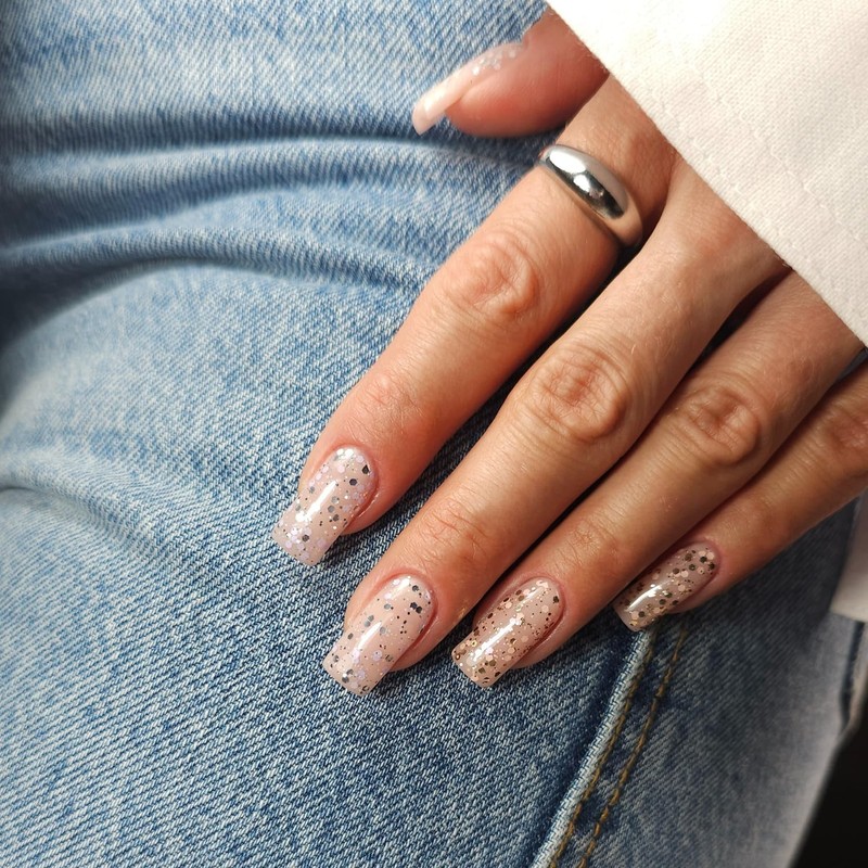 924 Semilac UV Nagellack Silver & White Drops 7 ml