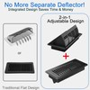 6-Position Tilt Vent Deflector & Floor Vent Cover, 2 Pack,