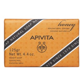 Apivita Jabón en barra Natural con Miel - limpieza suave con efecto hidratante - 99% de ingredientes de origen natural