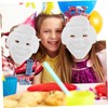 WOONEKY Blank Mask Base for Boys and Girls Diy 6pcs