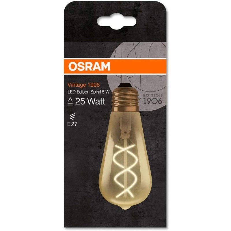 Osram Osram LED Vintage 1906 Lampe, Sockel E27, Warm White,