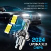 SJMYXCLW 2 Ultra Bright LED headlight bulbs for KAWASAKI 2008-2009