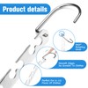 RAINBERG 10 Pack Metal Magic Hangers Space Saving Hangers Closet
