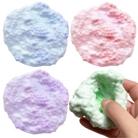 MACULPER Grape Stress Ball Pack of 4 Soft Grapes Stress Relief Ball Squeeze Toy Anti Stress Toy Fidget Toys Stress Relief for Children and Adults