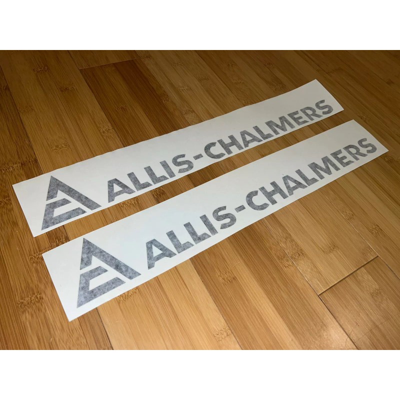 AC Allis Chalmers Decal 18” Long (set Of 2) Black