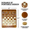 Regal Games Luxury Checkers Board Game for Adults & Kids
