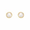 s.Oliver 2034177 Women's Stud Earrings 925 Sterling Silver with Moonstone,