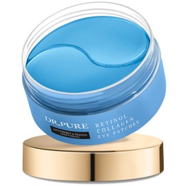 Under Eye Patches for Wrinkles: Retinol Collagen Under Eye Mask for Puffiness and Dark Circles with Hyaluronic Acid - Smooth Fine Lines Moisturizing and Hydrating (30 Pairs)