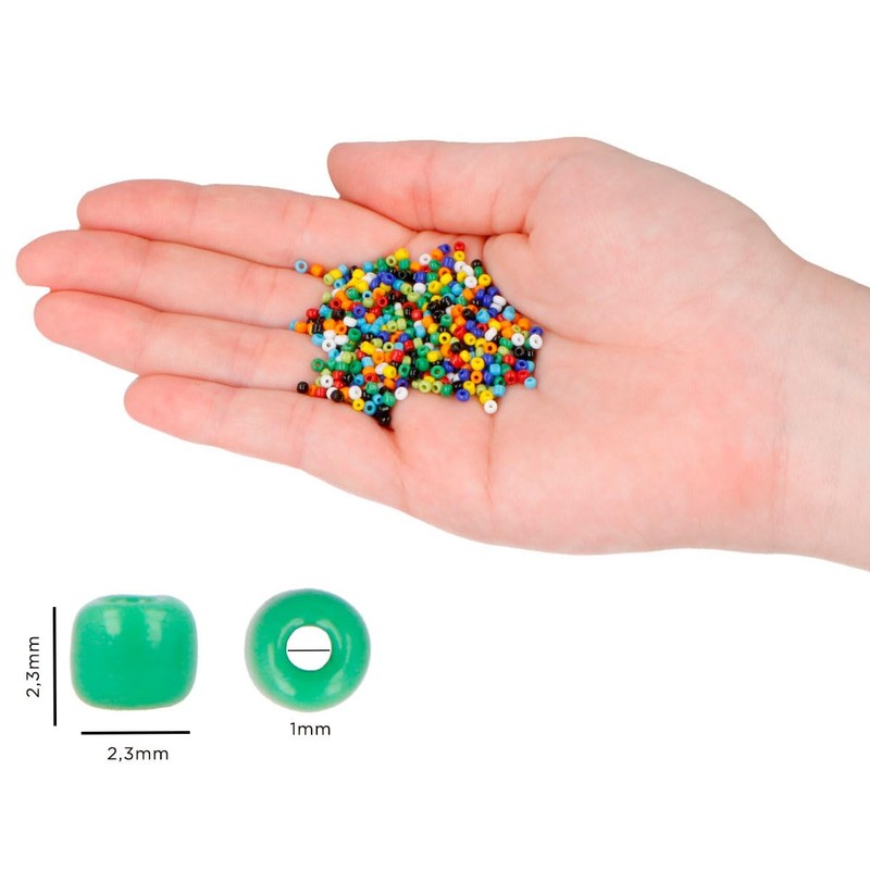 INNSPIRO Aurora Boreale Metallic Round Glass Stone 2.3mm 10/0 120g