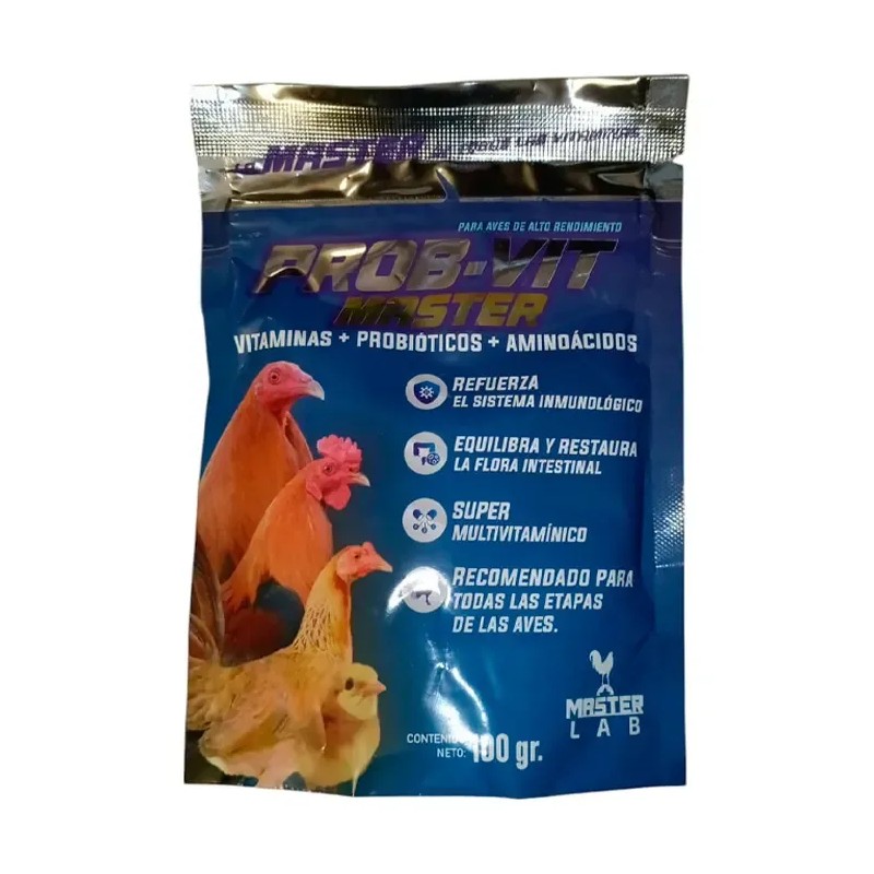 Prob-vit Master- Vitaminas, Probioticos, Aminoacidos 100 Gr