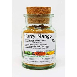 Curry Mango 60g in Glass Spice Kontor Munich