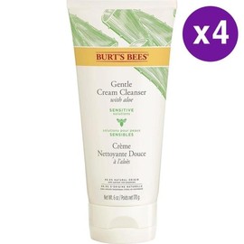 Burts Bees Gentle Cream Cleanser 170g 4 packs 1 set Burts Bees Gentle Cream Cleanser with Aloe / 버츠비 젠틀 크림 클렌저 170g 4팩 1세트 Burts Bees Gentle Cream Cleanser with Aloe