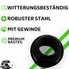 LOEVELOSI Bicycle Headset 1 Inch Black Road Bike Thread Bearing